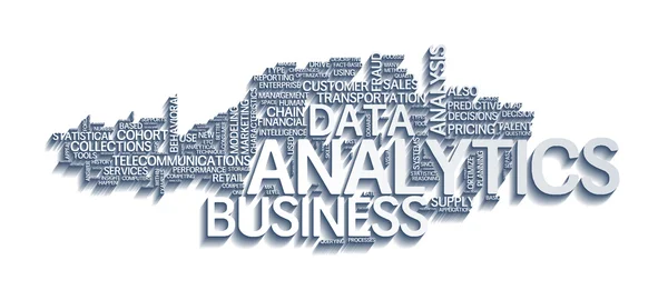 Ilustración del análisis analítico del negocio — Archivo Imágenes Vectoriales