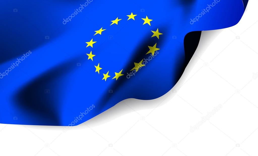 European Union waving flag