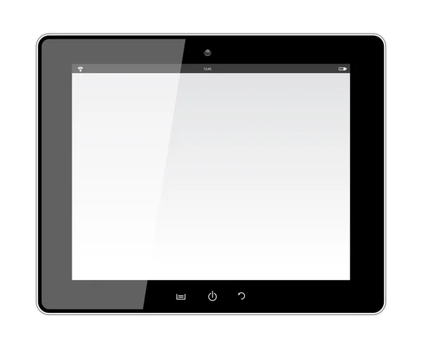 Tablet PC realista con pantalla en blanco . — Archivo Imágenes Vectoriales