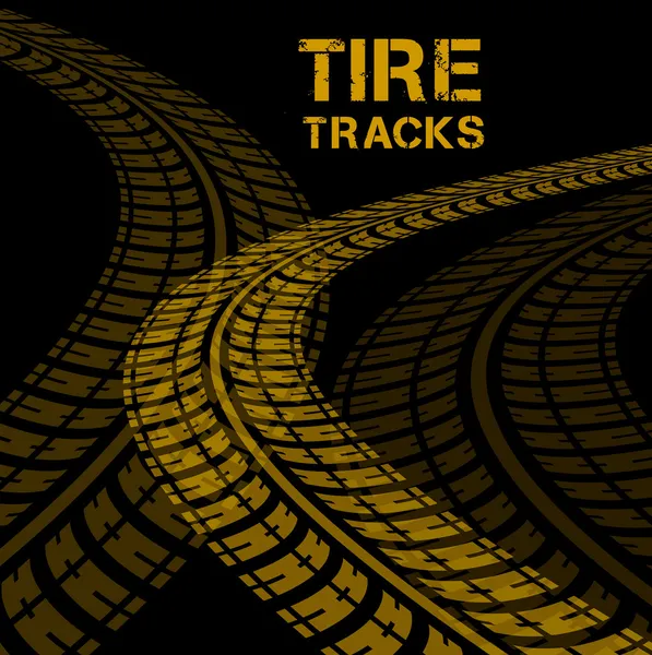 Tire tracks — Stock Vector