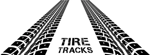 Tire tracks — Stock Vector