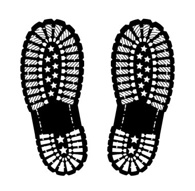 Shoe print clipart