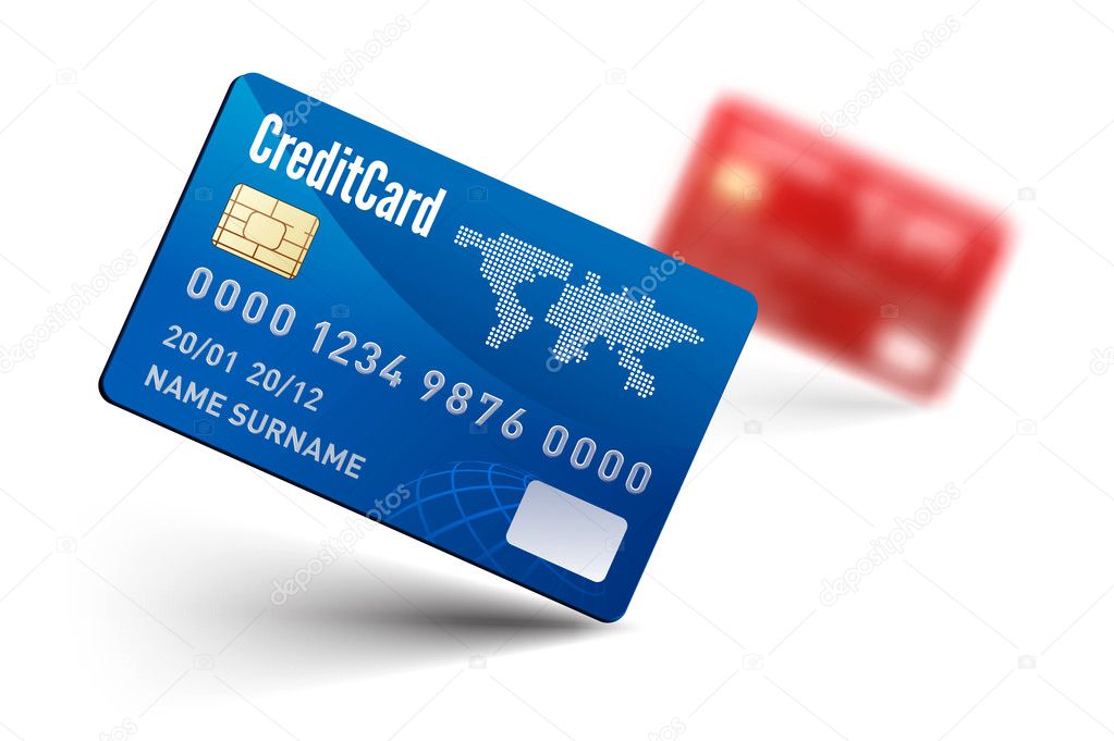 Realistic vector Credit Card