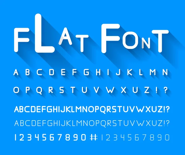 Font flat — Vetor de Stock