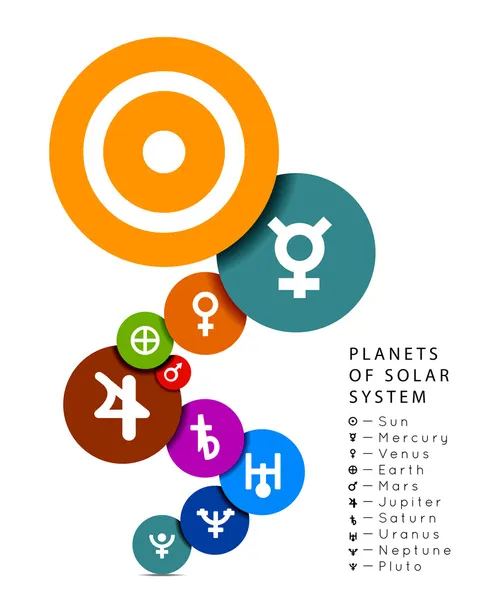 Planet i solsystemet — Stock vektor