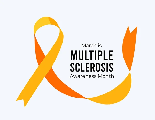 Multiple Sclerosis Awareness Month. Vector illustration on white background
