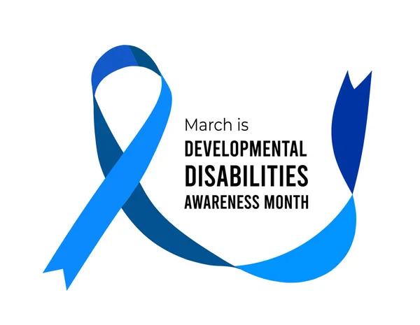 National Development Disabilities Awareness Month Vektorabbildung Auf Weißem Hintergrund — Stockvektor