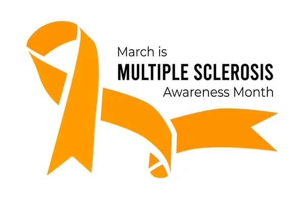 Multiple Sclerosis Awareness Month. Illustration on white background