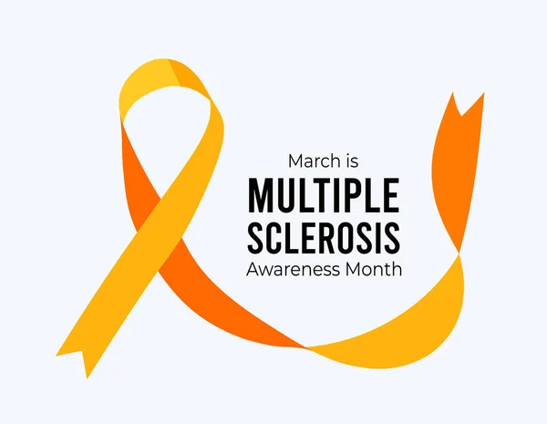 Multiple Sclerosis Awareness Month. Illustration on white background