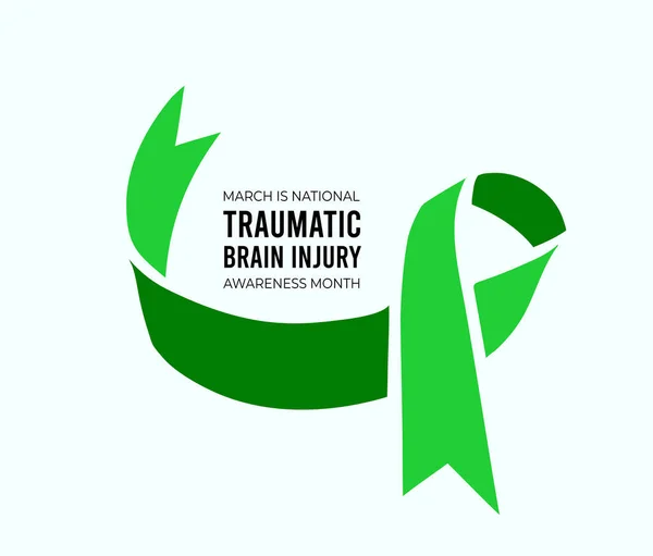 National Traumatic Brain Injury Awareness Month Obrázek Bílém Pozadí — Stock fotografie