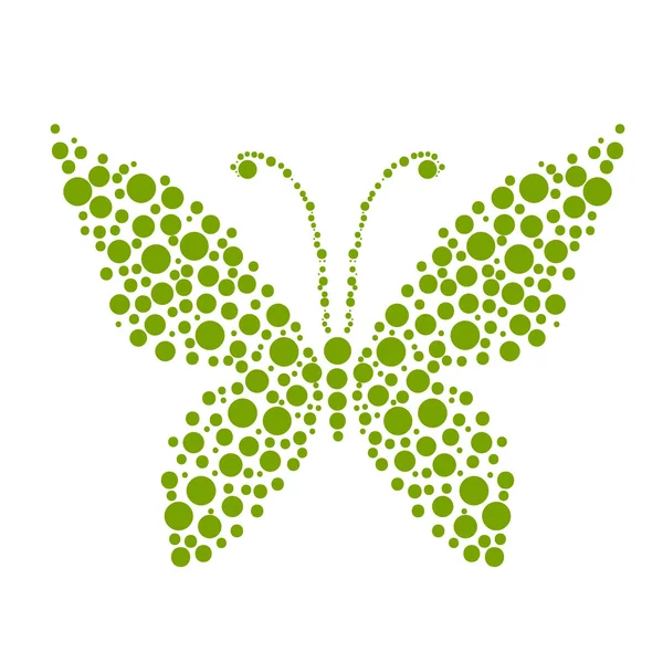 Puntos en forma de mariposa para tu diseño — Vector de stock