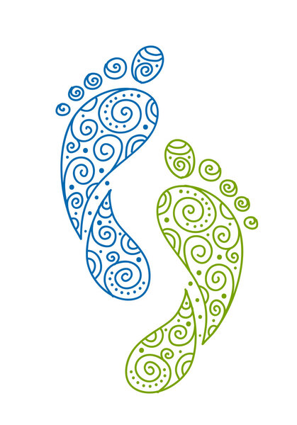 Ornamental footprint for your design