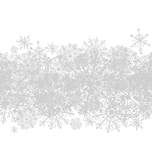 あなたのデザインの冬の雪とのシームレスなパターン — ストックベクタ