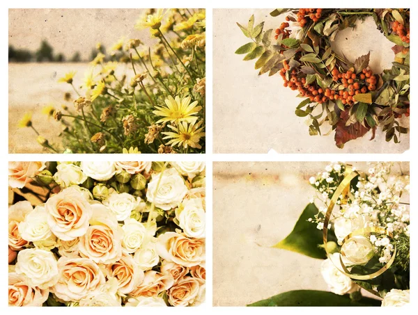 Retro floral backgrounds for your design — Stock Photo, Image