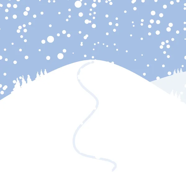 あなたの設計のための冬の風景 — ストックベクタ