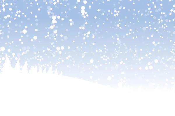 Paysage hivernal pour votre design — Image vectorielle