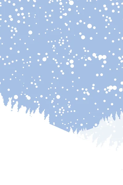 Paysage hivernal pour votre design — Image vectorielle