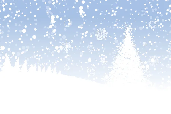 Δέντρο του χειμώνα για το σχέδιό σας. διακοπές των Χριστουγέννων. — Διανυσματικό Αρχείο