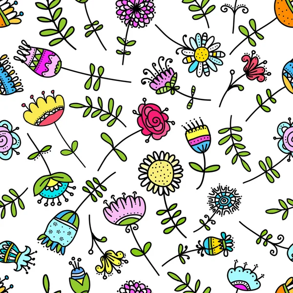 Abstrakte florale Muster für Ihr Design — Stockvektor