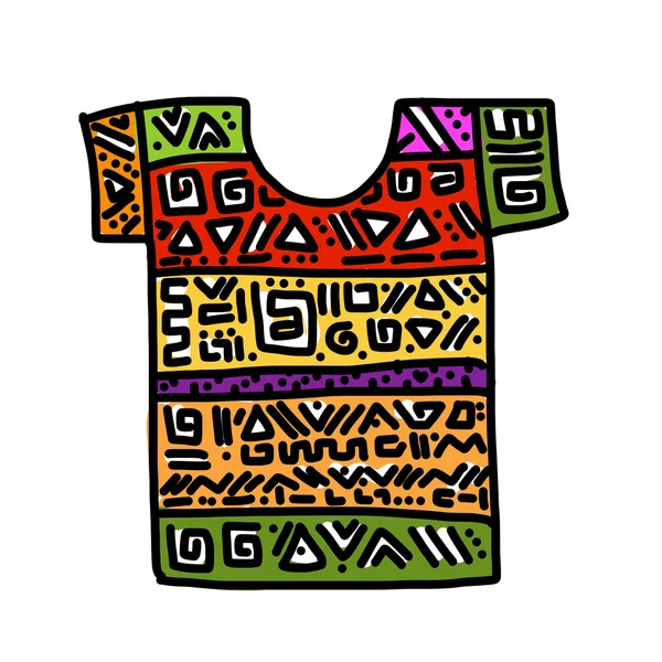Дизайн футболки, абстрактний орнамент — стоковий вектор