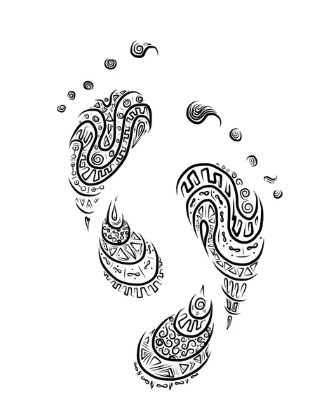 Huella ornamental para su diseño — Archivo Imágenes Vectoriales