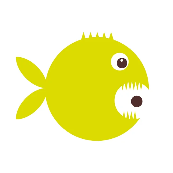 Funny fish cartoon for your design — Stock Vector