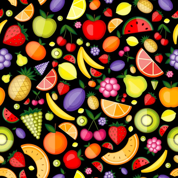 Modèle sans couture de fruits pour votre conception — Image vectorielle