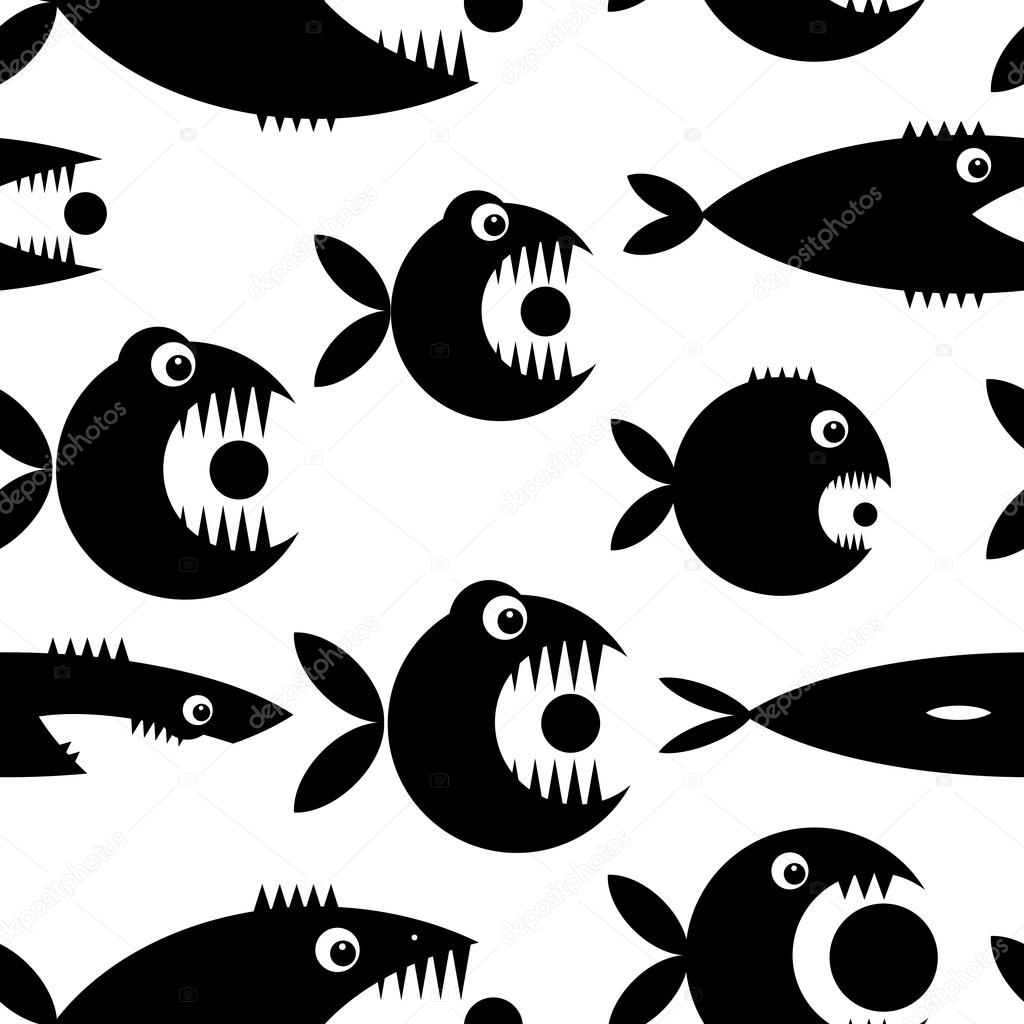 Funny fish cartoon for your design