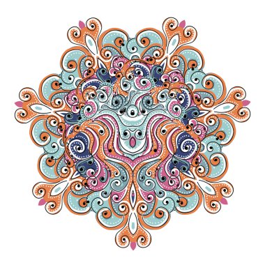 tasarımınız için renkli Arabesk süsleme