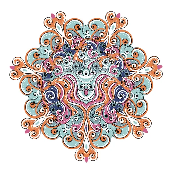 多彩蔓藤花纹装饰为您的设计的 — 图库矢量图片