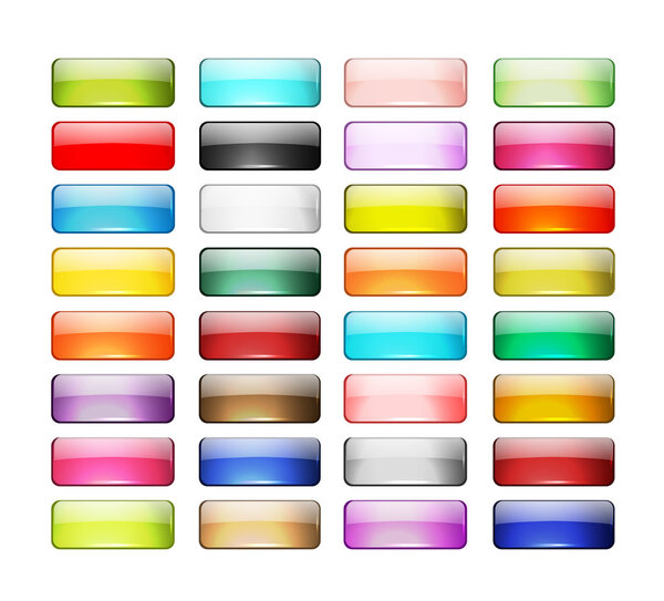 набор глянцевых значков кнопок для Вашего дизайна
