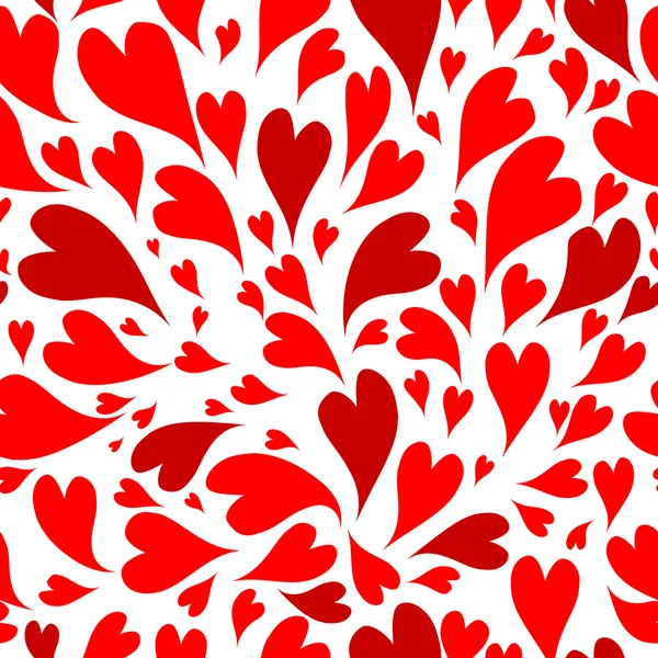 Nahtloses Muster mit Valentinsherzen für Ihr Design — Stockvektor