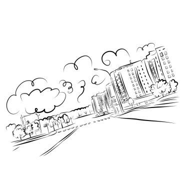 cityscape tasarımınız için kroki