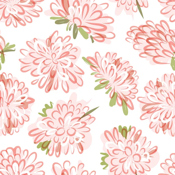 Floral seamless pattern, sketch for your design — Stock Vector