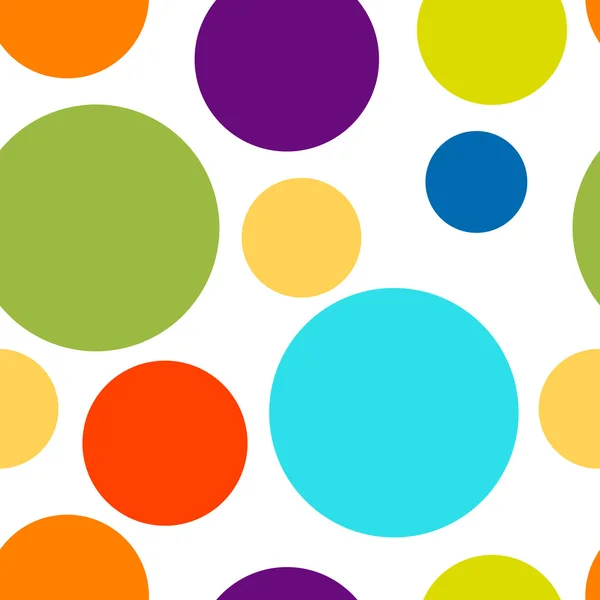 Funny colorful dots seamless pattern for your design — Stock Vector
