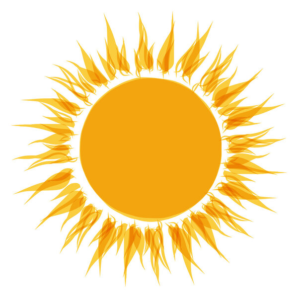 Abstract sun shape for your design