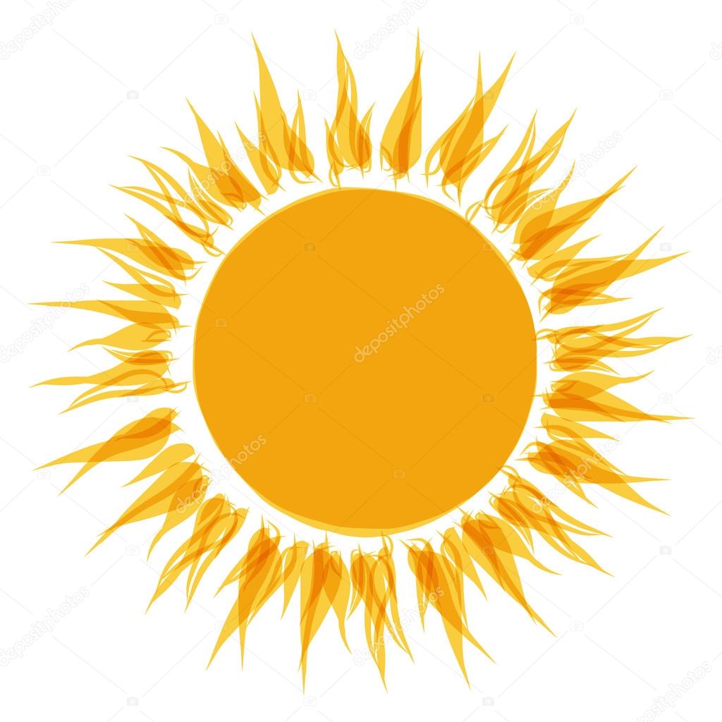 Abstract sun shape for your design