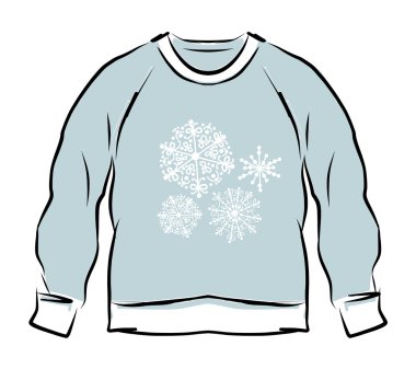 tasarımınız için soyut sweatshirt kroki