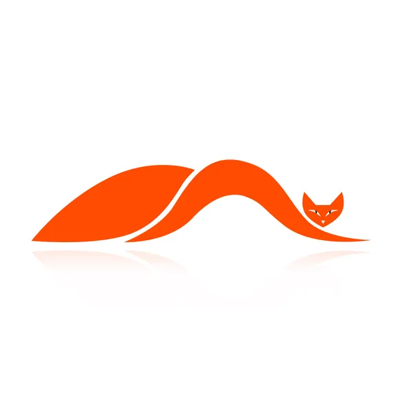 Silhouette Fox pour votre design — Image vectorielle