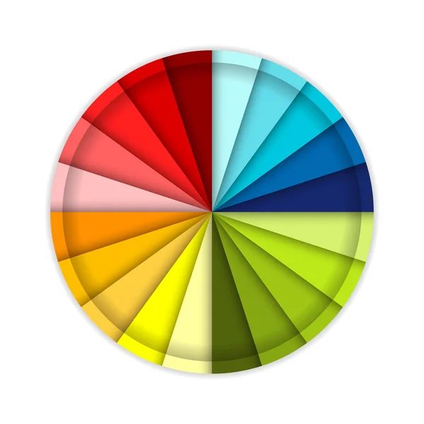 Palette of color wheel, for your design — Stock Vector