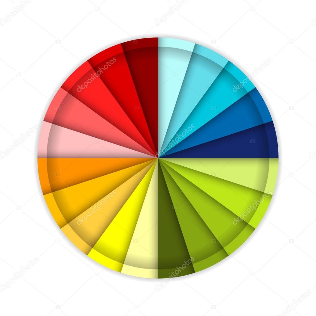 Palette of color wheel, for your design