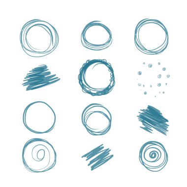 Set of scribbles for your design