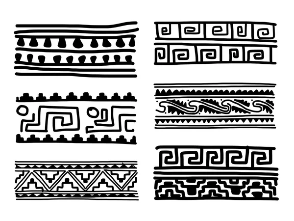 Etnische handgemaakte ornament voor uw ontwerp — Stockvector