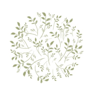 Bahar yaprak çerçeve tasarımınız için