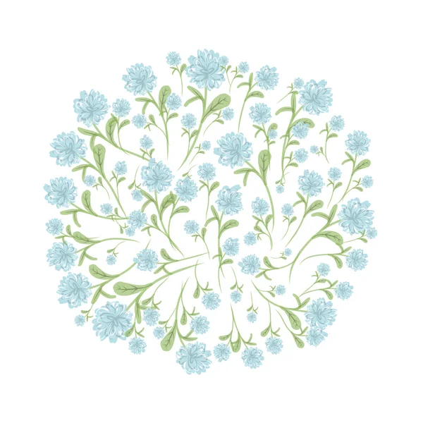 Spring floral frame for your design — Stock Vector