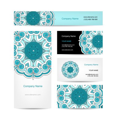 Ticari Kartlar koleksiyonu, çiçek tasarım