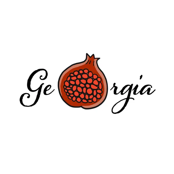 あなたのデザインのためのジョージアカントリーロゴ — ストックベクタ