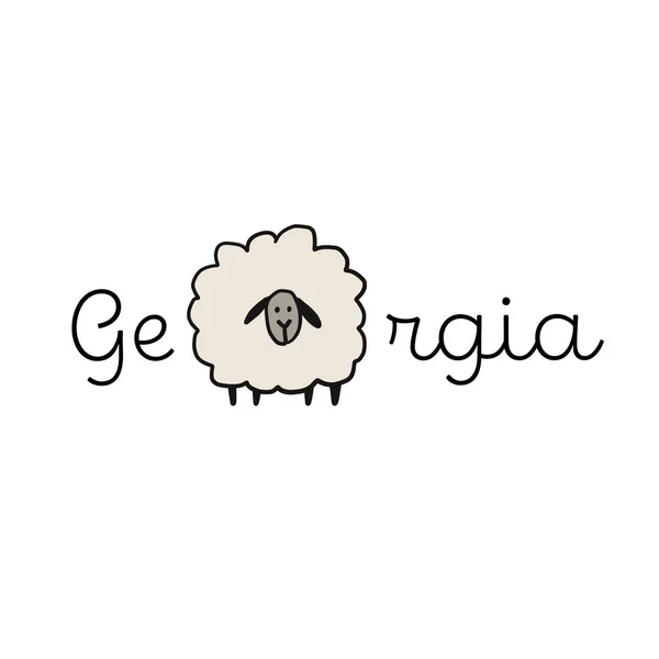 Georgia Country Logo für Ihr Design — Stockvektor