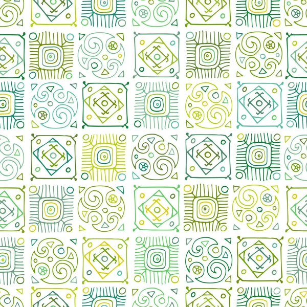 Padrão Talavera. Uma manta de retalhos indiana. Ornamento turco. Mosaico azulejo marroquino. Decoração espanhola. Fundo étnico. Padrão sem costura para o seu projeto — Vetor de Stock
