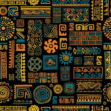 Etnik el yapımı süs, pürüzsüz desen